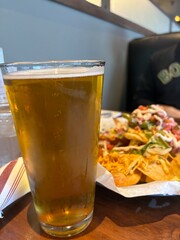 Beer and nachos 