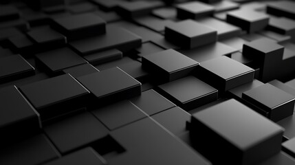 Abstract Black Geometric Pattern