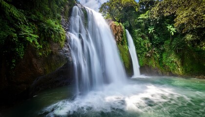 waterfall in dominica caribbean trafalgar falls