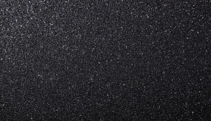 black glitter sandpaper background with texture close up