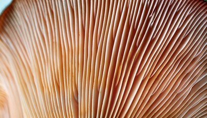 close up of gills of a mushroom for abstract background