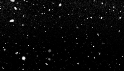 realistic snow falling on black background flakes to down christmas animation with alpha channel