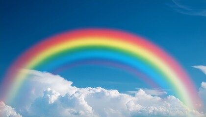 visualize the ethereal beauty of a rainbow arcing gracefully across the heavens in a spectrum of vibrant colors