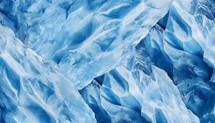Obraz premium blue frozen ice texture background wallpaper ai generative art