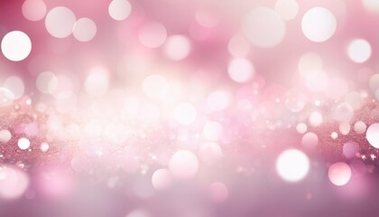 Fototapeta premium abstract pink and white bokeh lights background sparkling and shimmering festive effect for holiday design soft and dreamy atmosphere