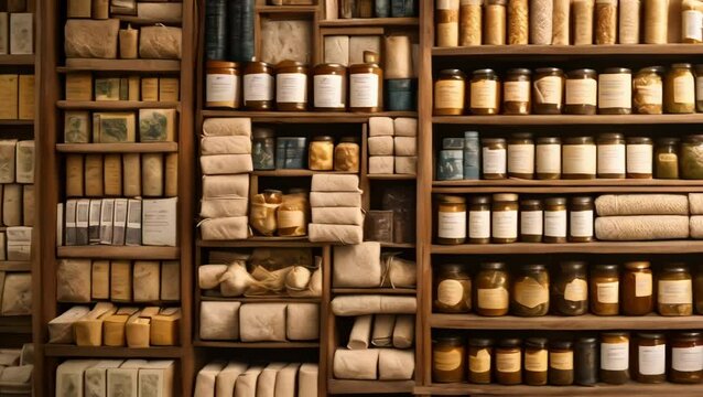 Vintage Apothecary Shelf