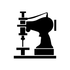 Power Drill Silhouette Vector – Construction Equipment Design