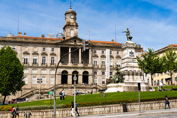 Stock Exchange Palace (Pal&aacute;cio da Bolsa), Porto Commercial Association. At the Infante Dom Henrique Square, in the historic centre of Porto, Portugal. Porto, Portugal, May 9 2024