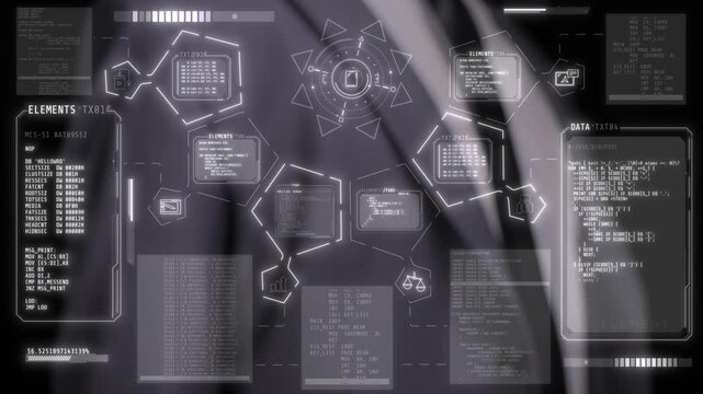 A magnate and statistical graphics on an interactive interface.