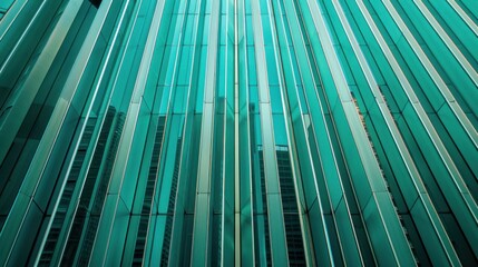 Abstract Facade of a Modern Skyscraper