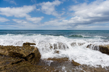 Scenic coastal views of Oahu on a sunny day