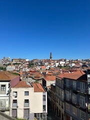 Obraz premium Portuguese cityscape with a clear sky 