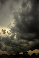 beautiful sky and clouds before the storm
