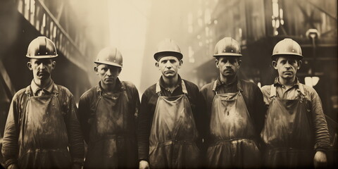 blue collar workers, early days.
