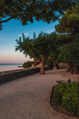 Krk Croatia 28.06.24A small square near the walls of the old fortress