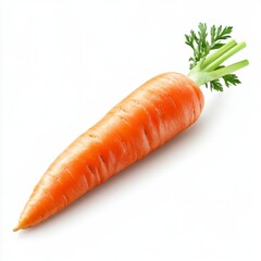 close up of carrot isolated on white background