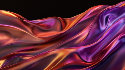 Obraz premium Abstract Wavy Background with Vibrant Colors