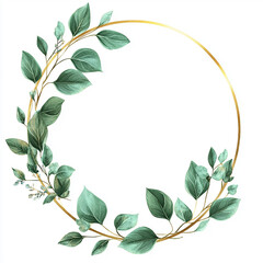 laurel wreath on a white background