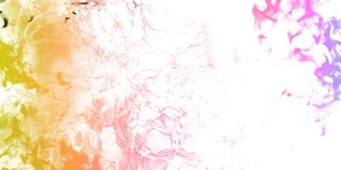 Splash peach acrylic colorful background art design. Abstract peach and magenta color shades gradient illustration.  Soft smeared aquarelle painted soft red watercolor canvas for splash design. vector