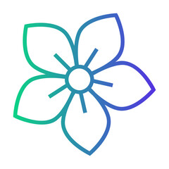 jasmine Line Gradient Icon
