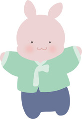한복 토끼2