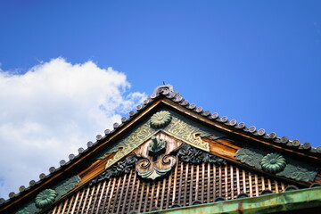 世界遺産二条城,二の丸御殿の屋根空