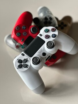 Kuala Lumpur Malaysia- August 2024. Replacing with new DualShock Playstation 4 wireless controller for better control