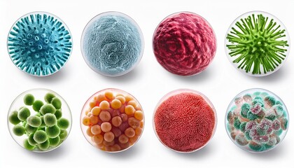 Jenis-jenis microba seperti sel telur