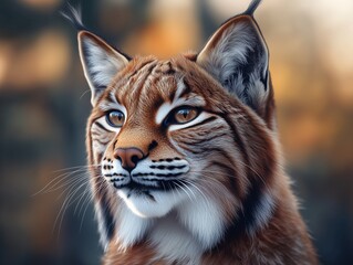 Iberian Lynx in Forest, Majestic Wild Cat, Wildlife Photography