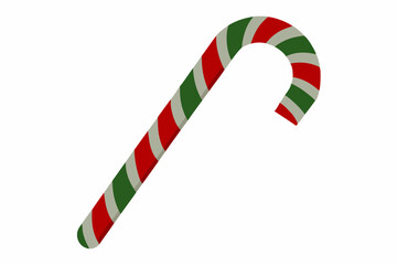 Fototapeta premium Christmas Day candy cane vector art illustration