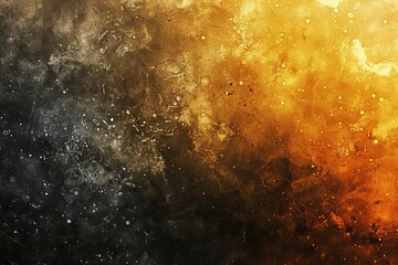 Obraz premium Abstract Gold and Black Texture with Scattered Spots