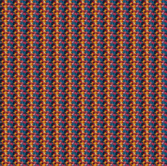 Fototapeta premium Colorful seamless puzzle pattern with vivid red, blue, orange, and yellow colors