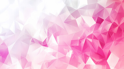 Abstract pink and white geometric polygonal background. Geometric. Illustration