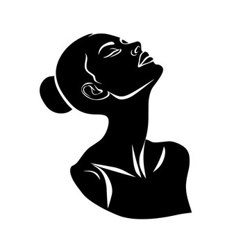 recommend clip art: vector silhouette of a aesthetician