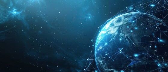 Obraz premium Digital Network Connecting the World