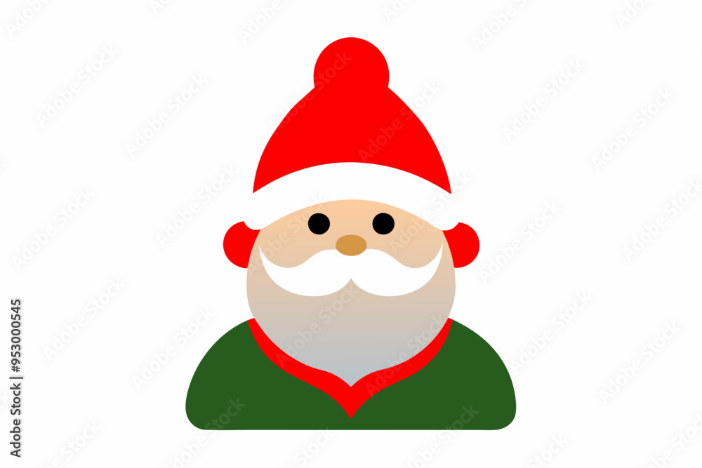 Wall mural Christmas Santa Claus vector art illustration