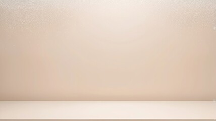 A luxurious gradient background fading from ivory white to soft beige, offering a minimalistic and timeless backdrop for beauty products. Made with generative AI technology