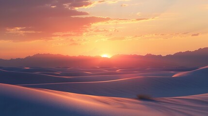 Obraz premium Desert sunset pattern wallpaper