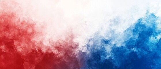 Fototapeta premium Red, Blue, and White Painted Gradient Background