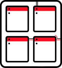 캘린더와 일정 관리 아이콘 이미지