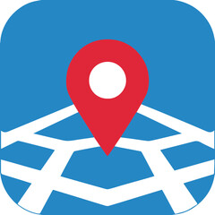 위치 및 지도 마커 아이콘 일러스트