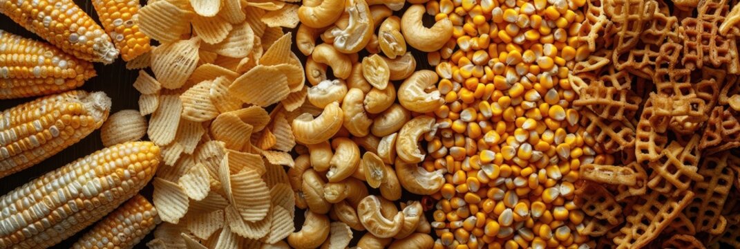 Stale corn snacks can be used as livestock feed.