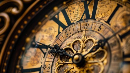 Obraz premium clock pattern wallpaper