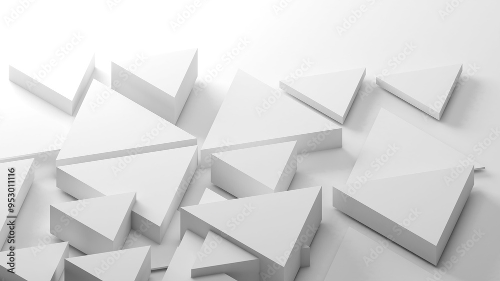 Poster abstract geometric background shapes white triangle in relief, both high and low used to add differe
