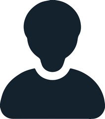 사람 실루엣 아이콘, 프로필과 사용자 식별을 상징하는 디자인