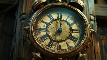 Fototapeta premium old clock pattern wallpaper