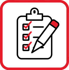 체크리스트와 노트를 나타내는 아이콘 이미지