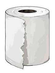 白いトイレットペーパー