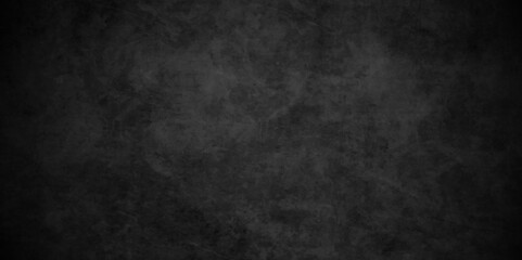 Fototapeta premium Abstract black grunge blank anthracite dark gray vintage backdrop text. old wall aged retro interior grungy stone scratch concrete wall chalkboard, blackboard distressed grunge texture charcoal paint.
