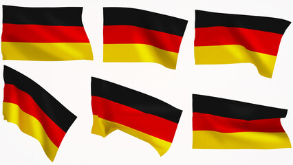 national flag background image,wind blowing flags,3d rendering,Flag of Germany